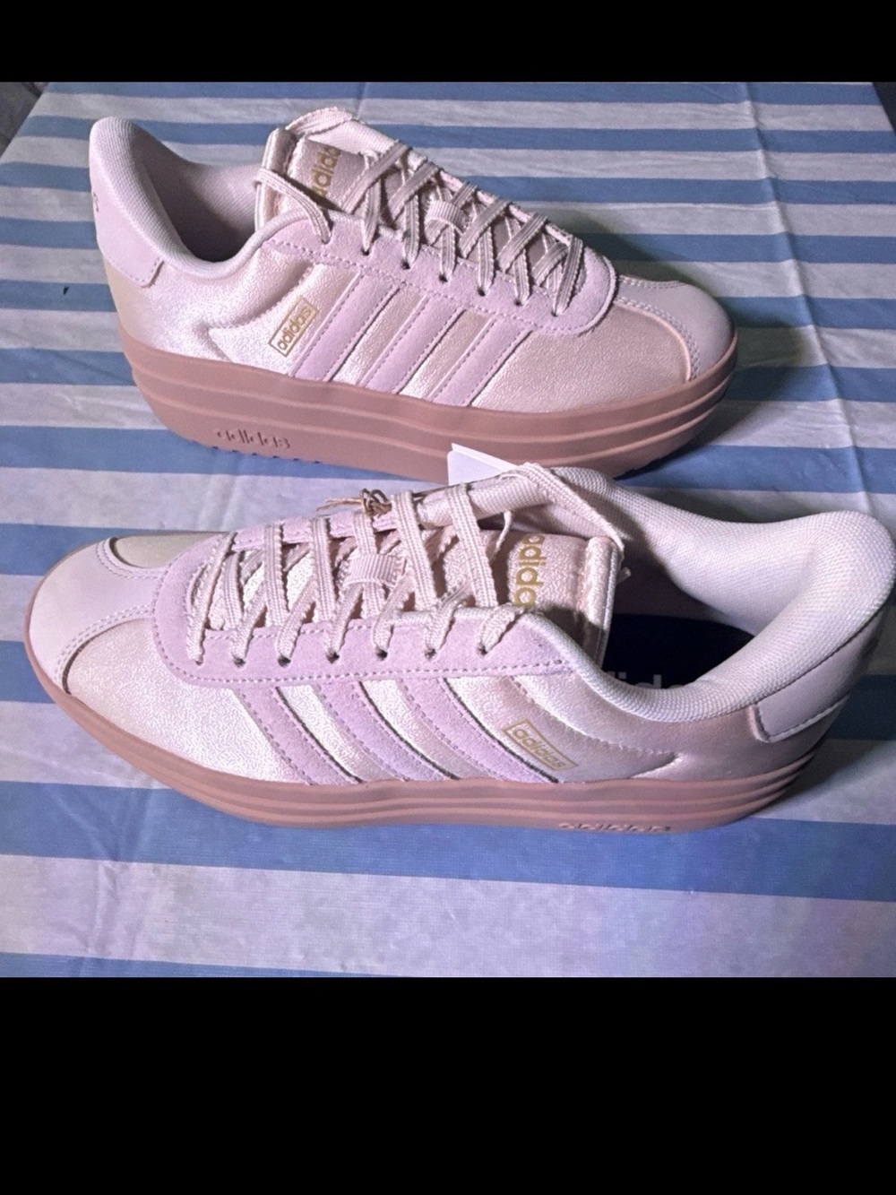 Adidas VL Court Bold Platform Wonder Quartz Pink Womens 7.5 Mens 6.5 IH9141